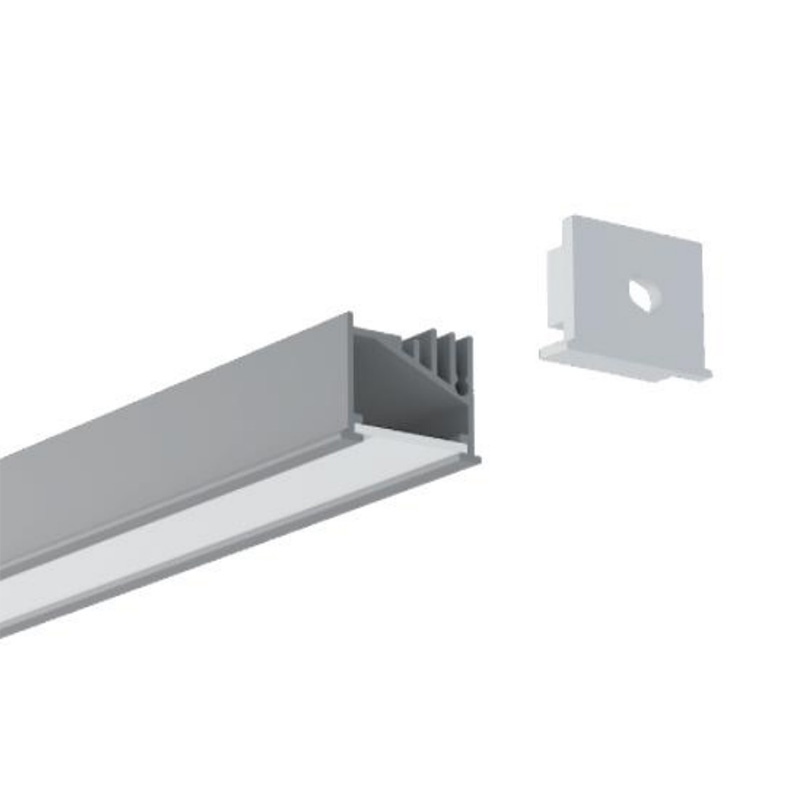 Recessed 12mm LED Light Strip Diffuser Aluminum Profile